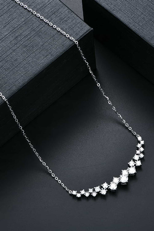 1.64 Carat Moissanite 925 Sterling Silver Necklace-One Size-Fancey Boutique