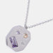 Inlaid Zircon Pendant Stainless Steel Necklace-Fancey Boutique