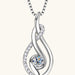 Moissanite 925 Sterling Silver Necklace-One Size-Fancey Boutique