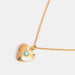 Zircon Heart Shape 14K Gold-Plated Pendant Necklace-Fancey Boutique