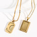 Stainless Steel 18K Gold-Plated Necklace-Fancey Boutique