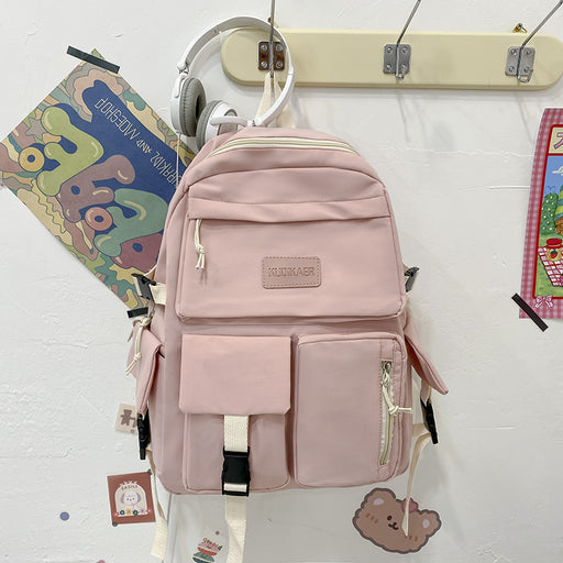 Trendy Junior High School Student Canvas Schoolbag-Fancey Boutique