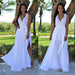 Color-White-Women Wear Loose Chiffon Spring Summer Sexy Dress-Fancey Boutique