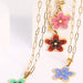 Flower Pendant Stainless Steel Necklace-Fancey Boutique