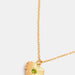 Zircon Heart Shape 14K Gold-Plated Pendant Necklace-Fancey Boutique