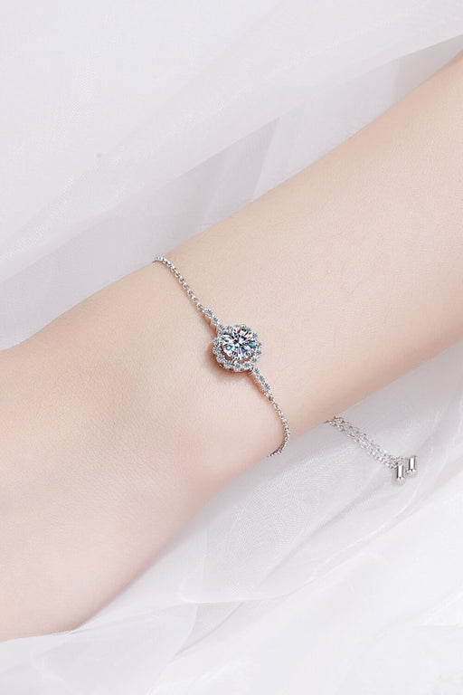 1 Carat Moissanite Chain Bracelet-One Size-Fancey Boutique