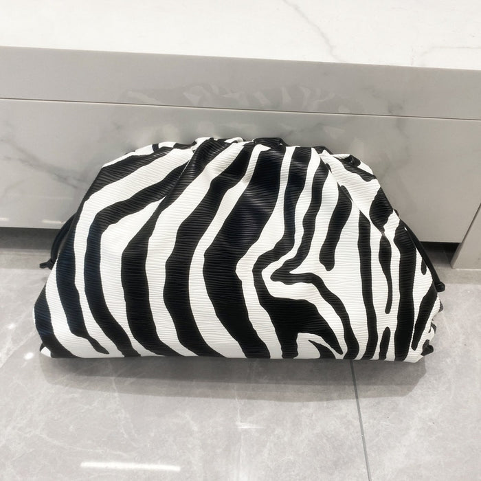 Cloud Bag Zebra Pattern Single Shoulder Crossbody Bag Small Bag Handheld Banquet Bag-Fancey Boutique