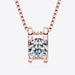 Moissanite 925 Sterling Silver Necklace-Fancey Boutique