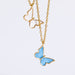 Butterfly Pendant Copper 14K Gold-Plated Necklace-Fancey Boutique