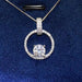 1 Carat Moissanite 925 Sterling Silver Necklace-One Size-Fancey Boutique
