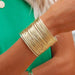 Alloy Layered Cuff Bracelet-One Size-Fancey Boutique