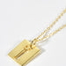 Cutout Rectangle Pendant Necklace-Fancey Boutique