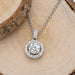 Zircon Pendant 925 Sterling Silver Necklace-One Size-Fancey Boutique