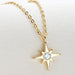 Moissanite North Star Pendant 925 Sterling Silver Necklace-Fancey Boutique