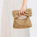 Bow knot grass woven handbag small bag hand-held bag-Fancey Boutique