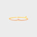 Heart Shape Inlaid Zircon 18K Gold-Plated Bracelet-One Size-Fancey Boutique