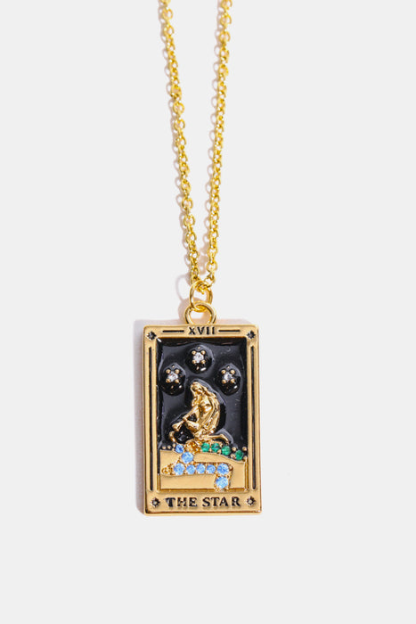 Tarot Card Pendant Stainless Steel Necklace-One Size-Fancey Boutique