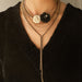 Alloy Rhinestone Multi-Layered Flower Necklace-One Size-Fancey Boutique