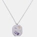 Inlaid Zircon Pendant Stainless Steel Necklace-One Size-Fancey Boutique