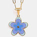 Flower Pendant Stainless Steel Necklace-Fancey Boutique