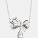 Teardrop Shape 925 Sterling Silver Zircon Pendant Necklace-One Size-Fancey Boutique