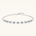 Inlaid Moissanite 925 Sterling Silver Bracelet-Fancey Boutique