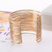 Alloy Layered Cuff Bracelet-One Size-Fancey Boutique