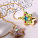 Rhinestone Decor Star Box Pendant Necklace-Fancey Boutique