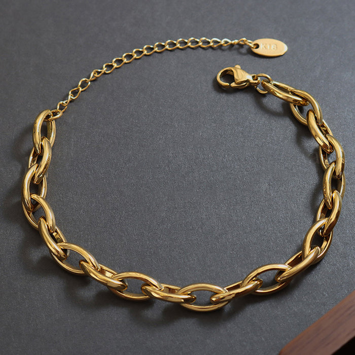Titanium Steel Chain Bracelet-One Size-Fancey Boutique