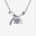 Moissanite 925 Sterling Silver Necklace-One Size-Fancey Boutique