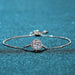 1 Carat Moissanite Chain Bracelet-One Size-Fancey Boutique