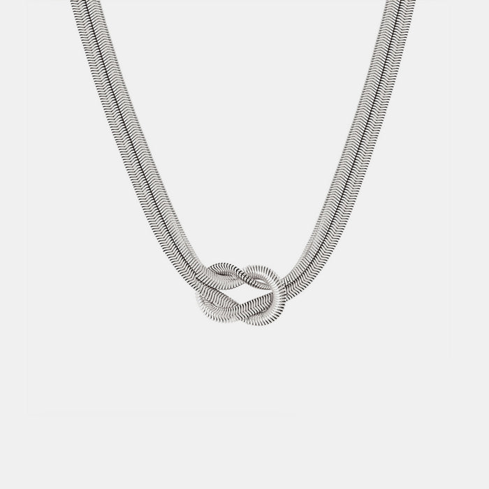 Titanium Steel Knot Necklace-Fancey Boutique