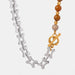 Titanium Steel Egg Yolk Stone Necklace-One Size-Fancey Boutique