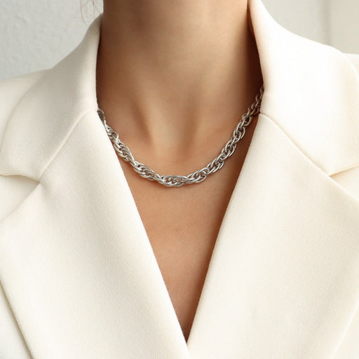 Titanium Steel Chain Necklace-One Size-Fancey Boutique