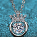 Moissanite 925 Sterling Silver Necklace-One Size-Fancey Boutique