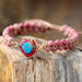 Handmade Heart Shape Natural Stone Bracelet-Fancey Boutique