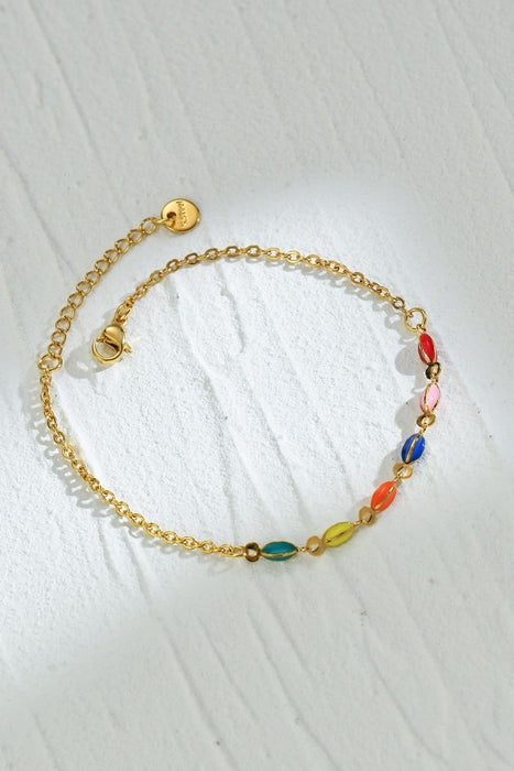 Multicolored Stainless Steel Bracelet-One Size-Fancey Boutique