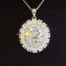 5 Carat Moissanite 925 Sterling Silver Necklace-One Size-Fancey Boutique