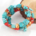 Layered Turquoise Bracelet-One Size-Fancey Boutique