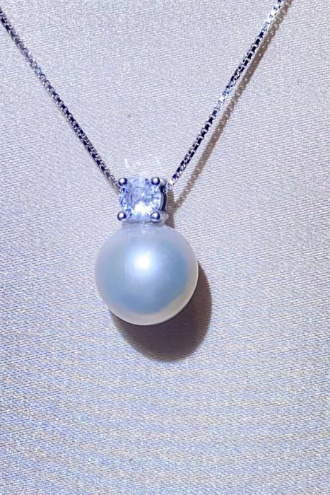 Freshwater Pearl 925 Sterling Silver Necklace-One Size-Fancey Boutique