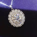 5 Carat Moissanite 925 Sterling Silver Necklace-One Size-Fancey Boutique