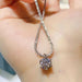 1 Carat Moissanite 925 Sterling Silver Necklace-One Size-Fancey Boutique