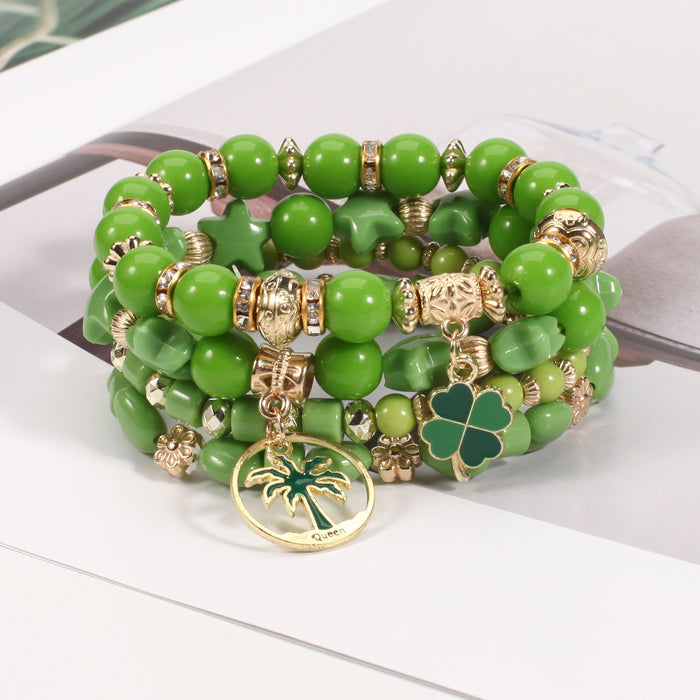 Beaded Soft Pottery Charm Bracelet-Fancey Boutique