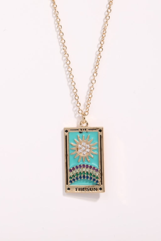Tarot Card Pendant Stainless Steel Necklace-One Size-Fancey Boutique