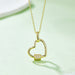 Moissanite 925 Sterling Silver Heart Shape Necklace-One Size-Fancey Boutique