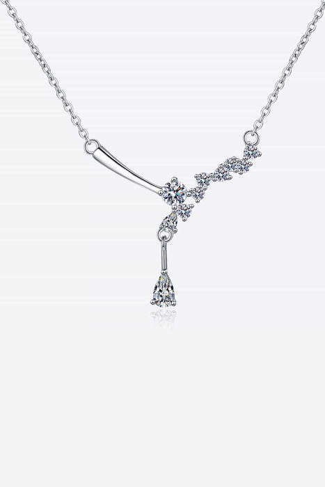 1 Carat Moissanite 925 Sterling Silver Necklace-One Size-Fancey Boutique