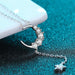 Star & Moon Moissanite Necklace-One Size-Fancey Boutique