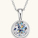 2 Carat Moissanite 925 Sterling Silver Necklace-Fancey Boutique