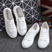 White Canvas Shoes Sports Tennis Women Shoes Autumn Flat Oxford Shoes Woman Female Wild Literary Shoes-Fancey Boutique