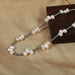 Freshwater Pearl Titanium Steel Bead Necklace-One Size-Fancey Boutique